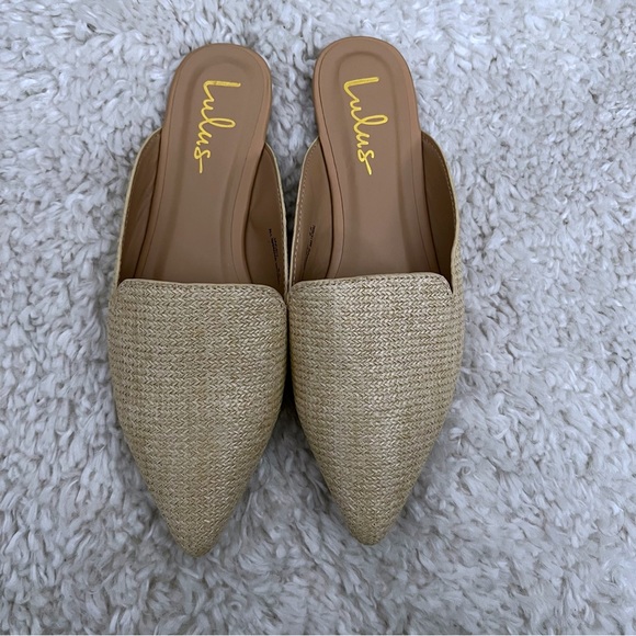 Lulus Raffia Mules Slides sandals - Picture 2 of 6